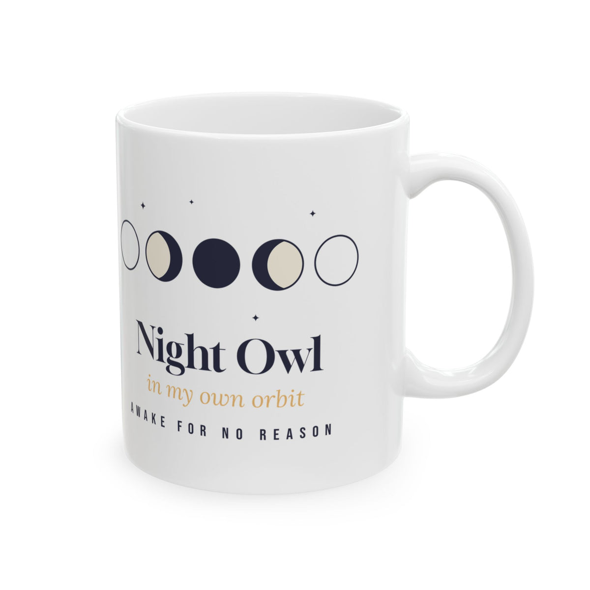Night Owl Coffee Mug In My Own Orbit Moon Phases