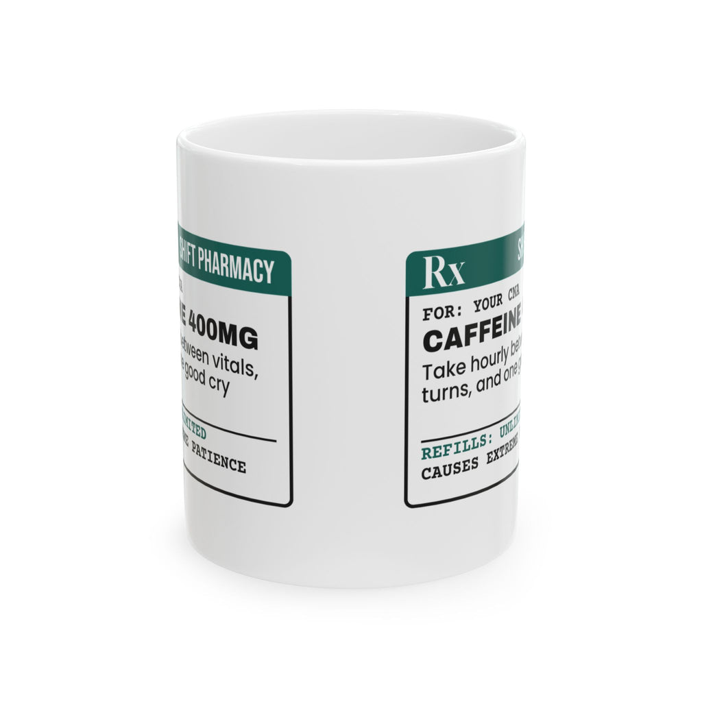 Caffeine Coffee Mug For CNA Caregiver Nurse