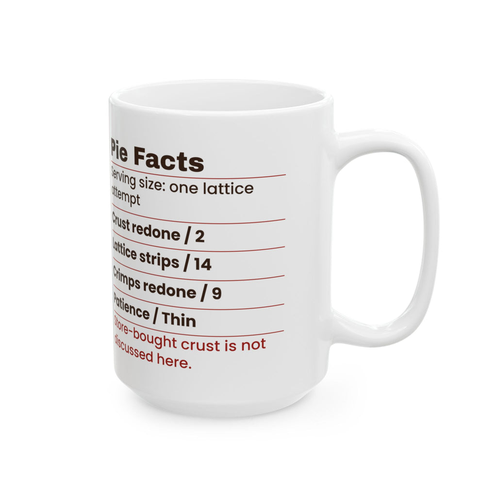 Funny Baking Coffee Mug Pie Facts Crimps Redone For Pie Bakers