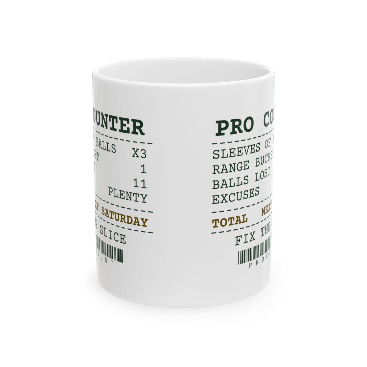 Funny Golf Coffee Mug Balls Lost 11 Excuses Plenty Receipt