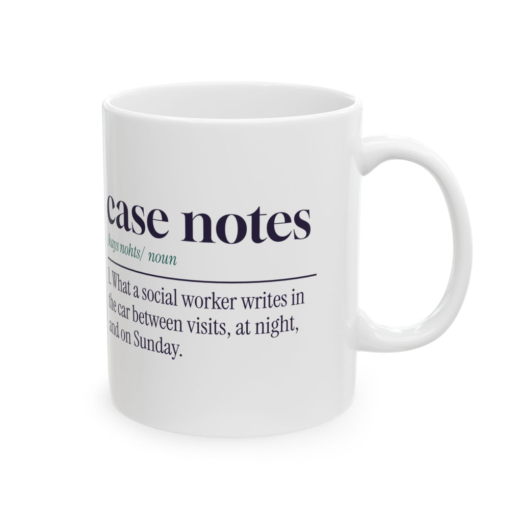 Funny Social Worker Coffee Mug Case Notes Dictionary Definition