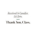 Funny Teacher Christmas Sticker Received 14 Candles Thank You Class