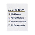 Funny Retail Christmas Throw Blanket Holiday Shift Checklist For Cashiers