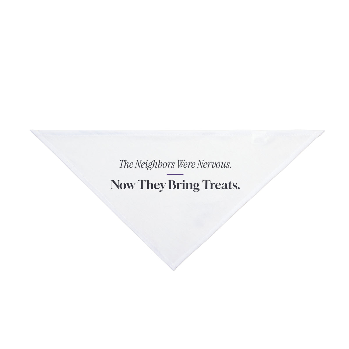 Funny Pit Bull Dog Bandana Neighbors Were Nervous Now They Bring Treats