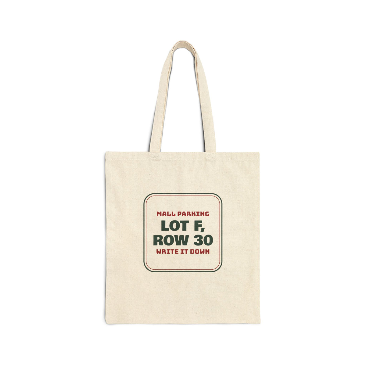 Funny Christmas Shopping Tote Bag Lot F Row 30 Write It Down