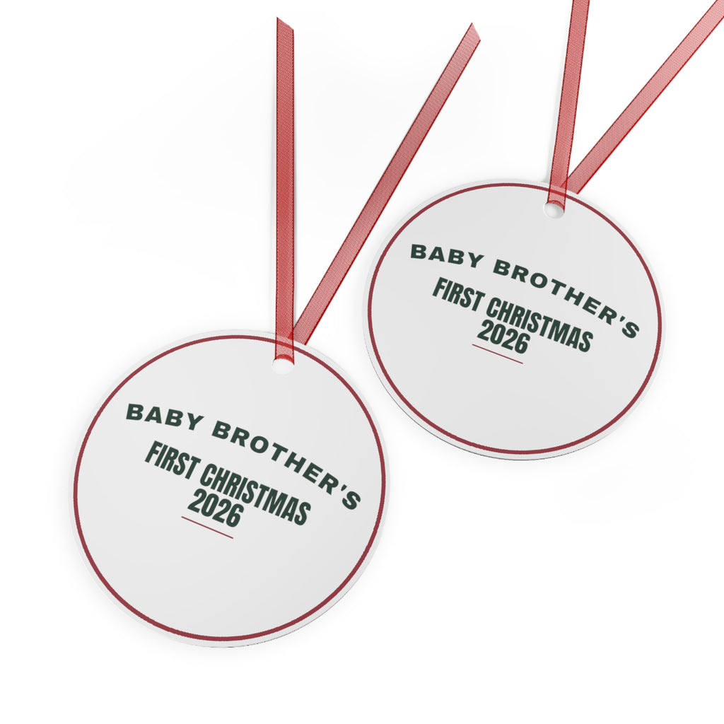 Christmas Ornament 2026 Baby Brother's First Christmas Keepsake
