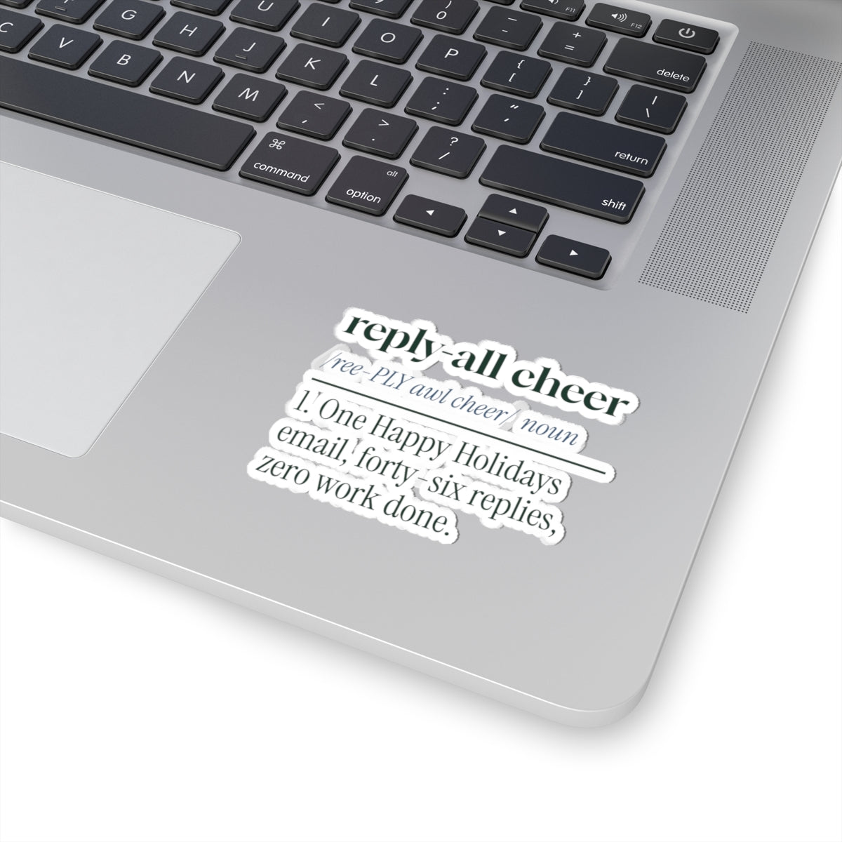 Funny Christmas Sticker Reply All Cheer Definition For Coworkers