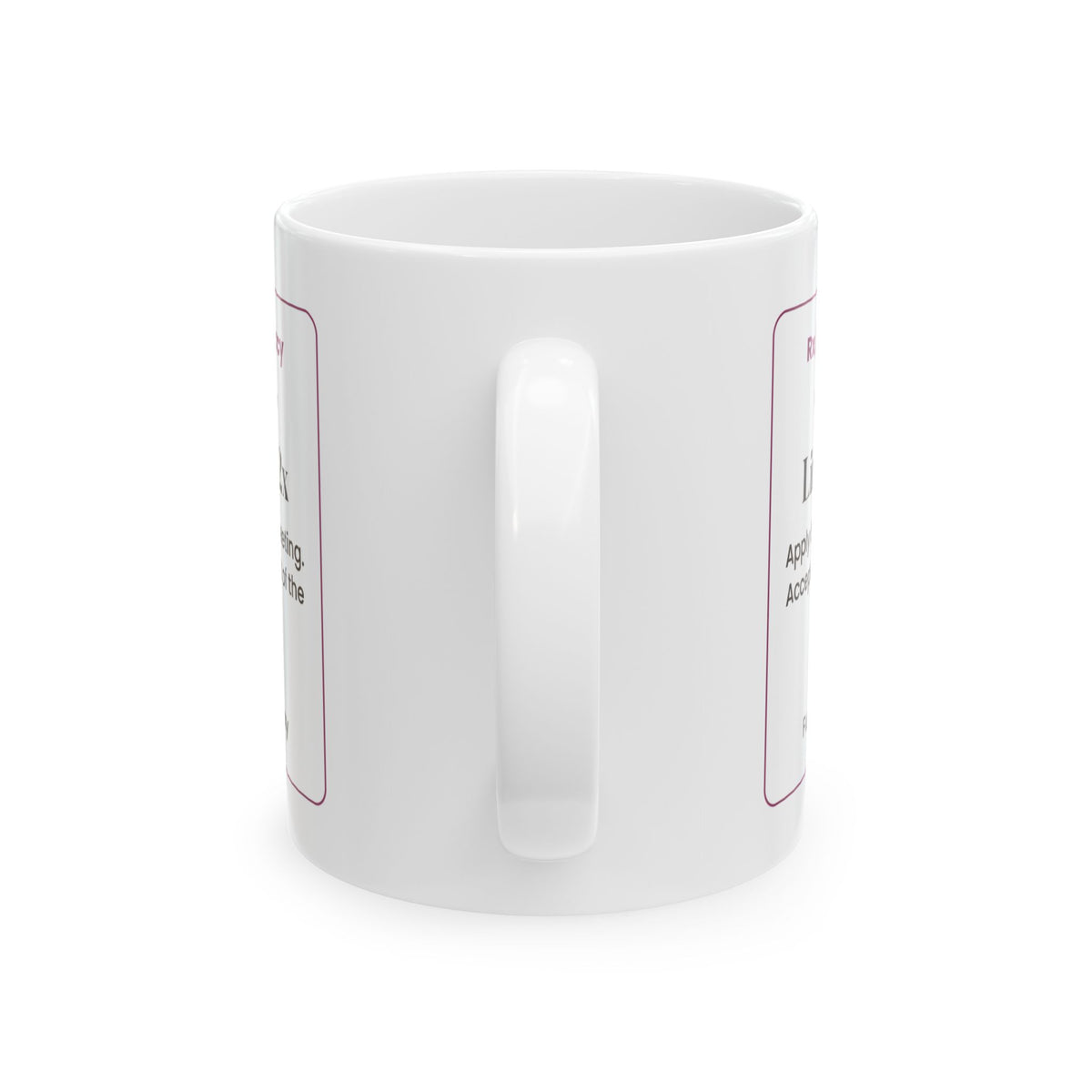 Funny Dog Mom Mother's Day Coffee Mug Lint Roller Prescription