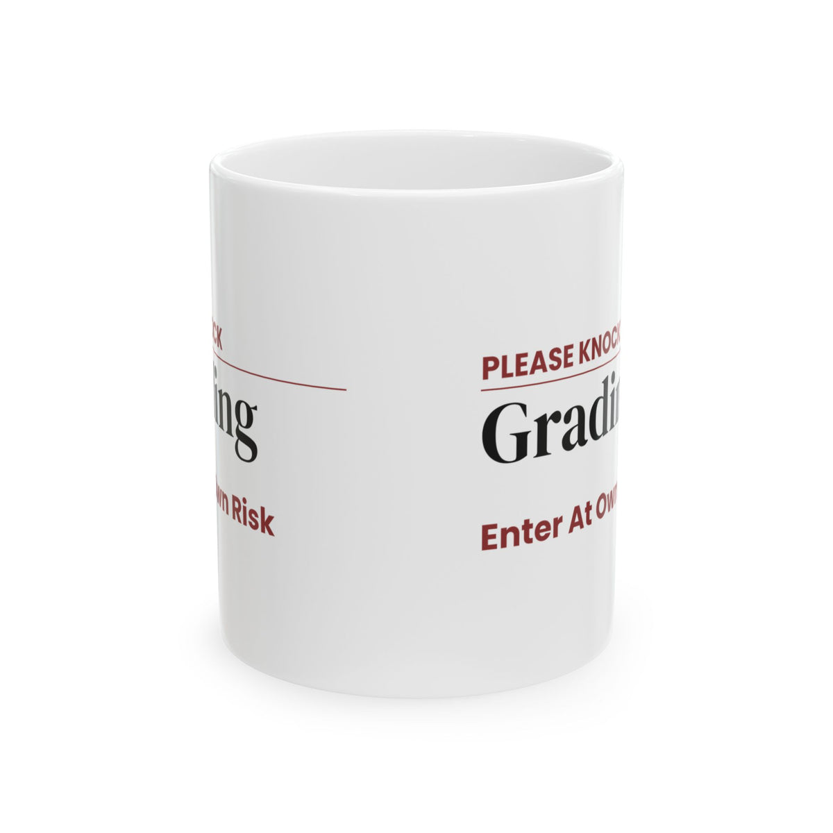 Funny Teacher Sign Coffee Mug Grading In Progress For Teachers
