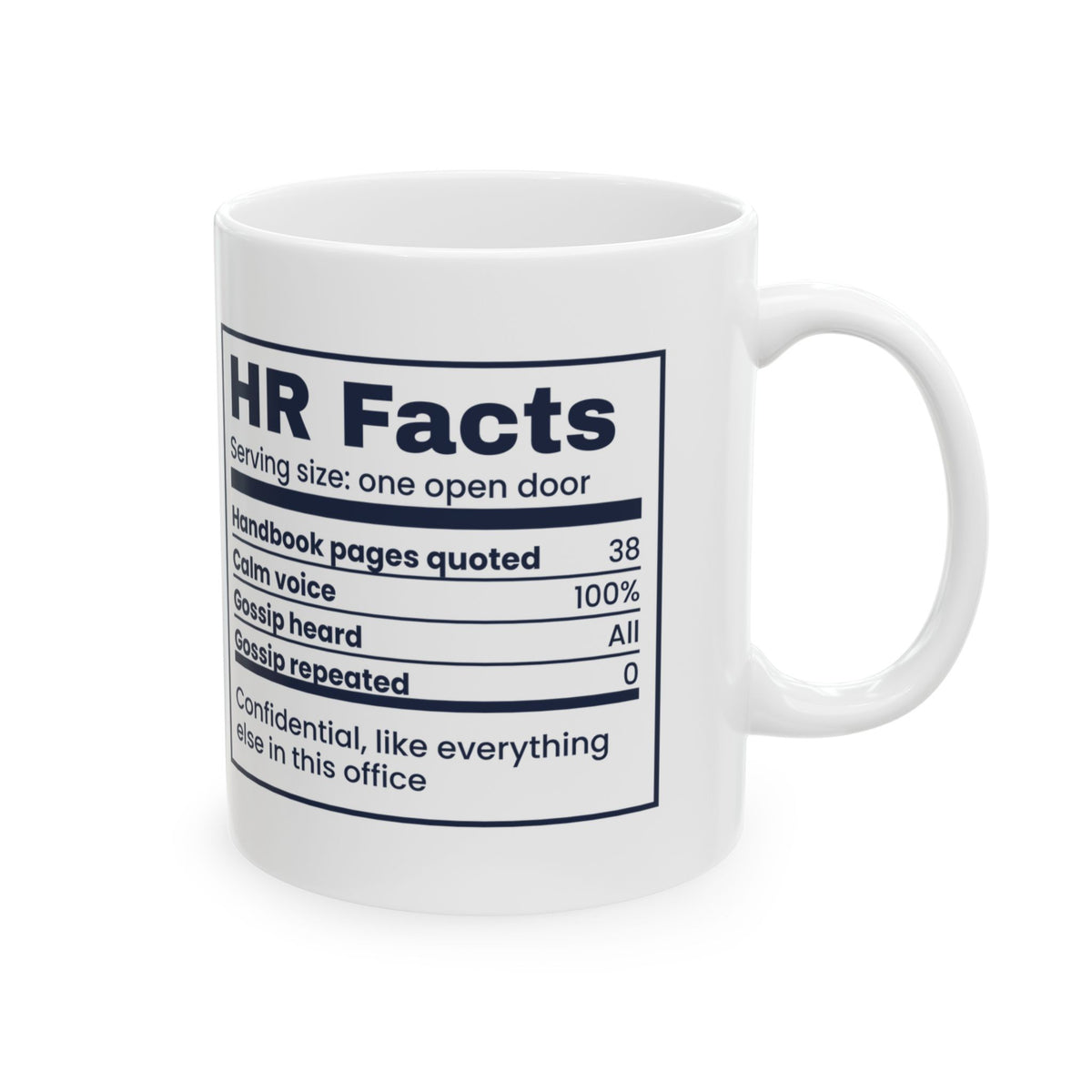 Funny Human Resources Mug HR Facts Gossip Heard All For HR Managers