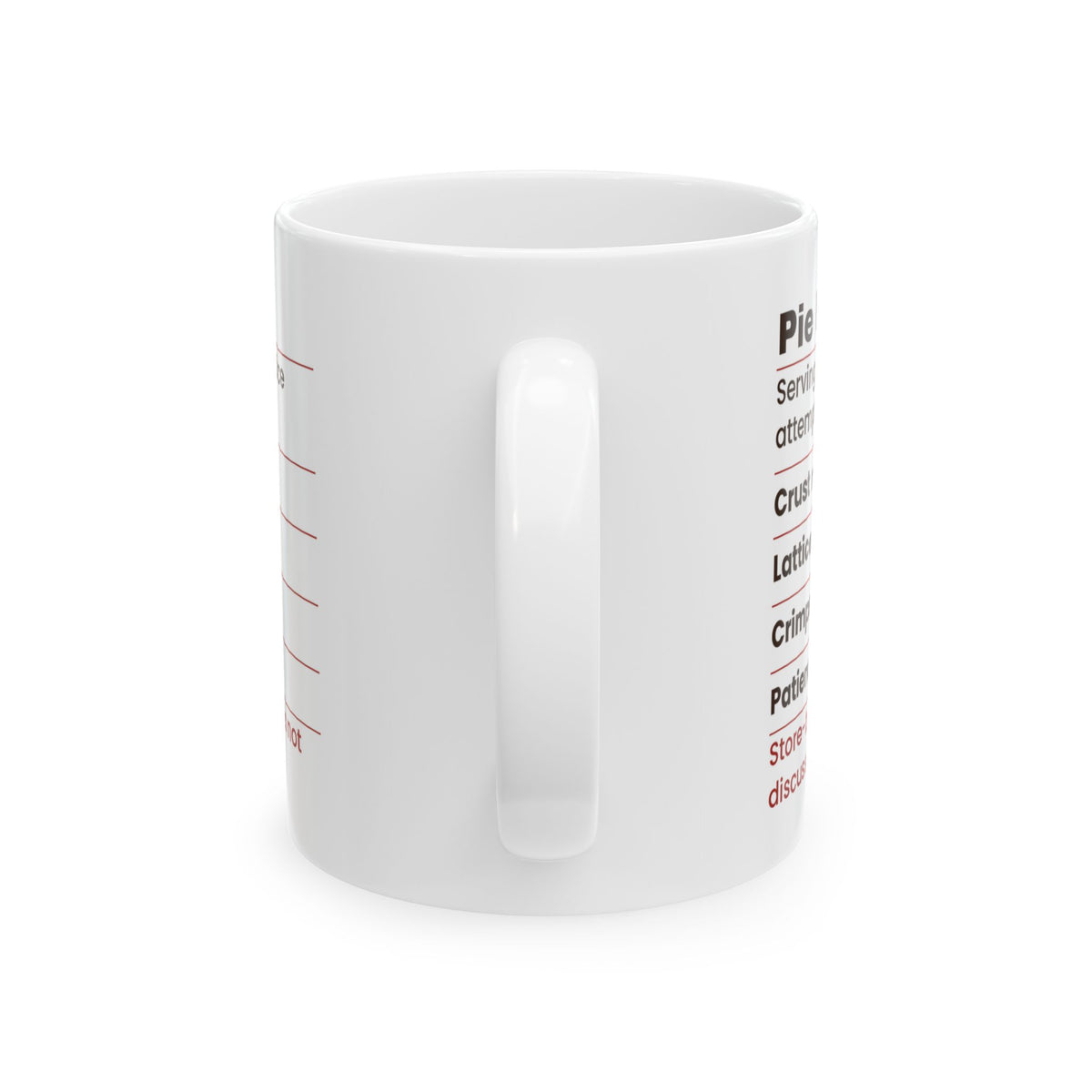 Funny Baking Coffee Mug Pie Facts Crimps Redone For Pie Bakers