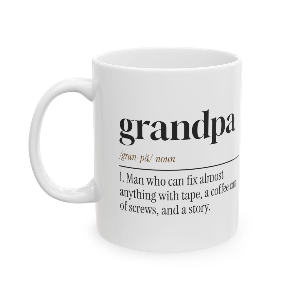 Funny Grandpa Coffee Mug Dictionary Definition Fixes It With A Story