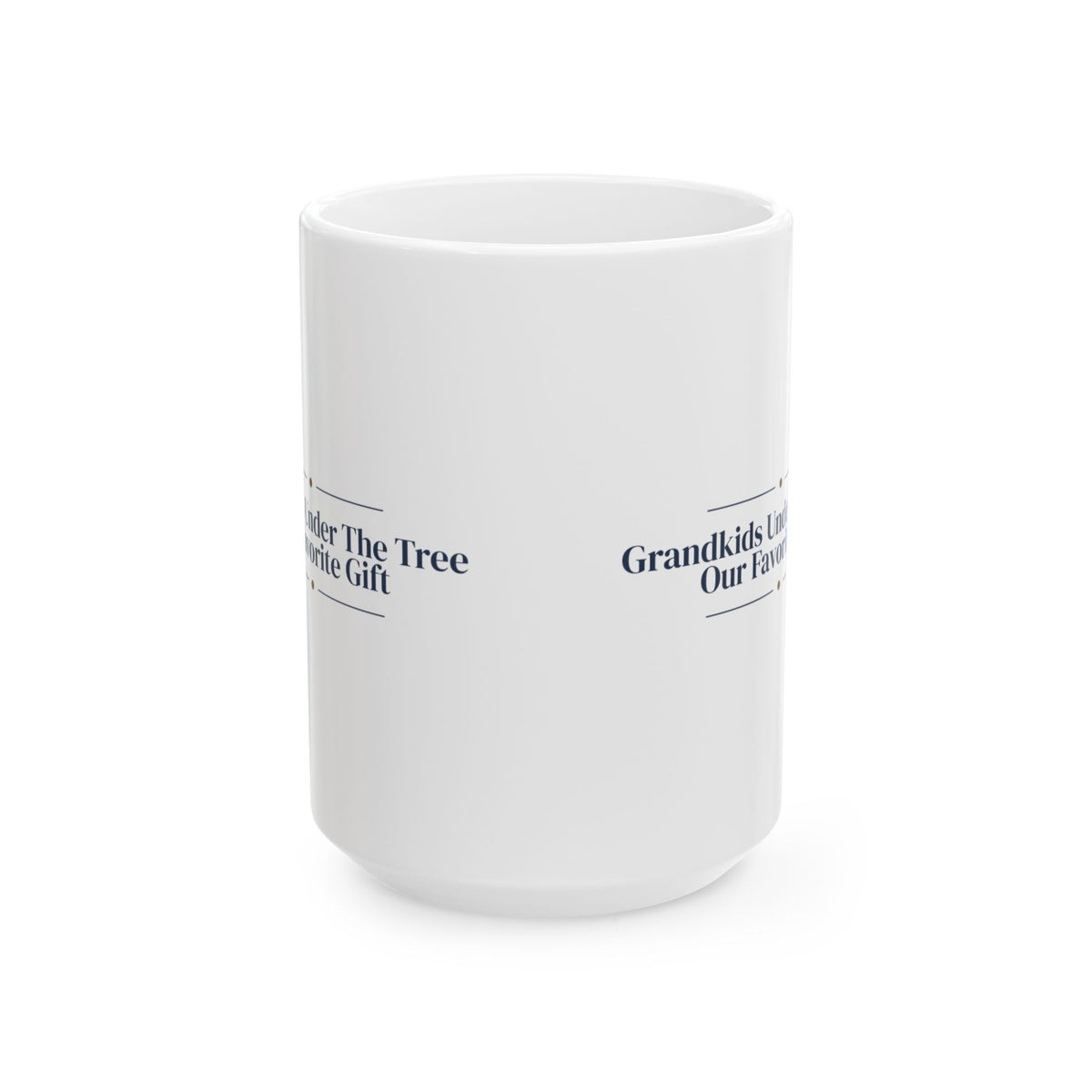 Christmas Grandparents Coffee Mug Grandkids Under The Tree Keepsake