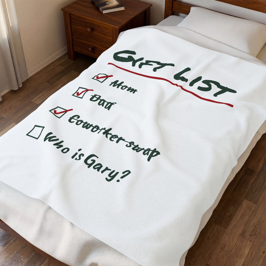 Funny Christmas Throw Blanket Gift List Who Is Gary For Shoppers