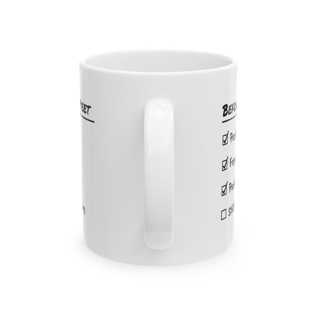 Swim Team Coffee Mug Before Every Meet Checklist