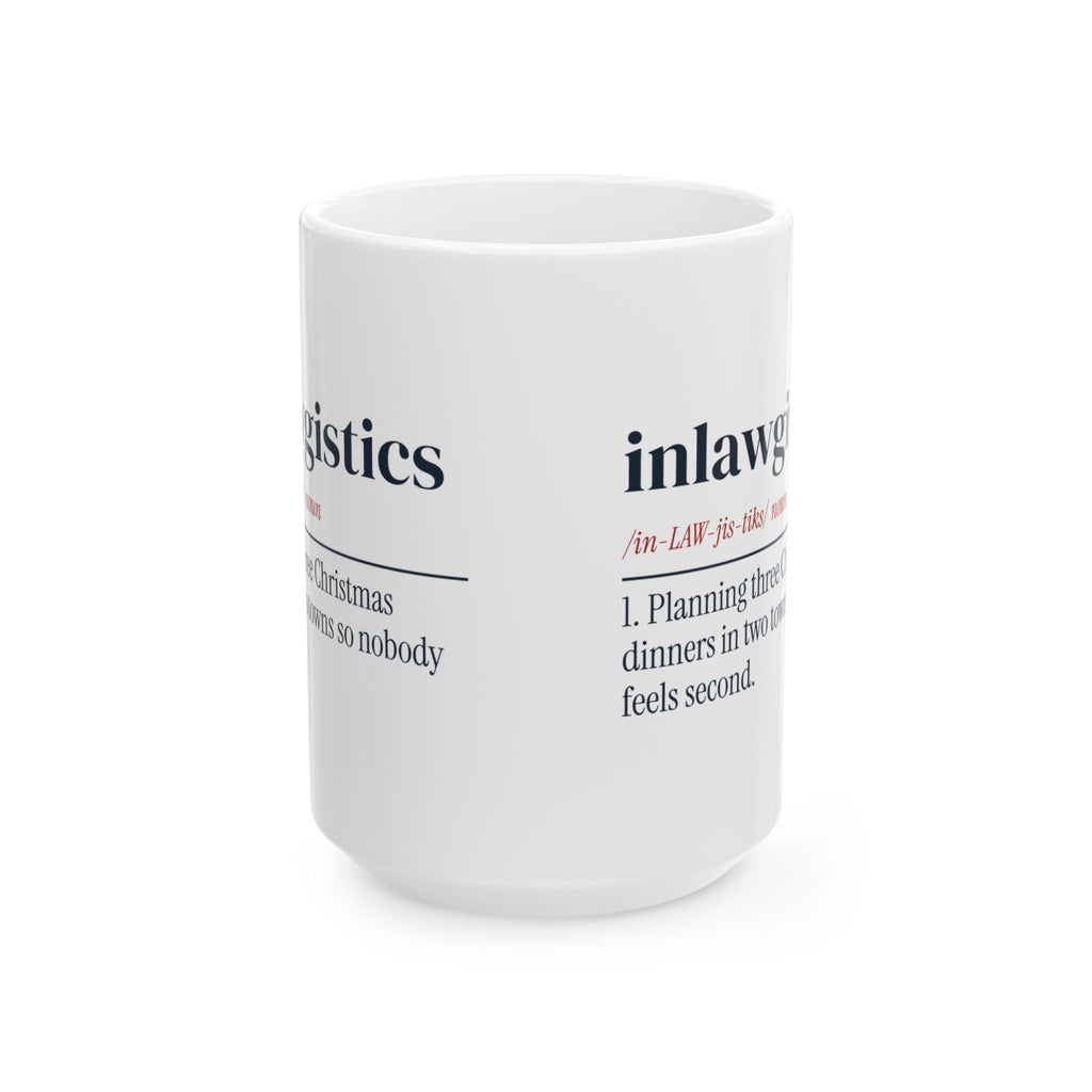 Funny Christmas Coffee Mug Inlawgistics Definition For Married Couples
