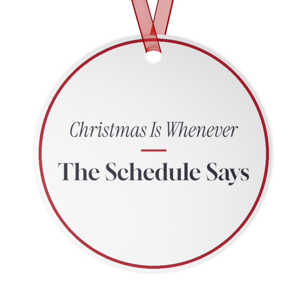 Funny Christmas Ornament For Nurses Christmas Is Whenever