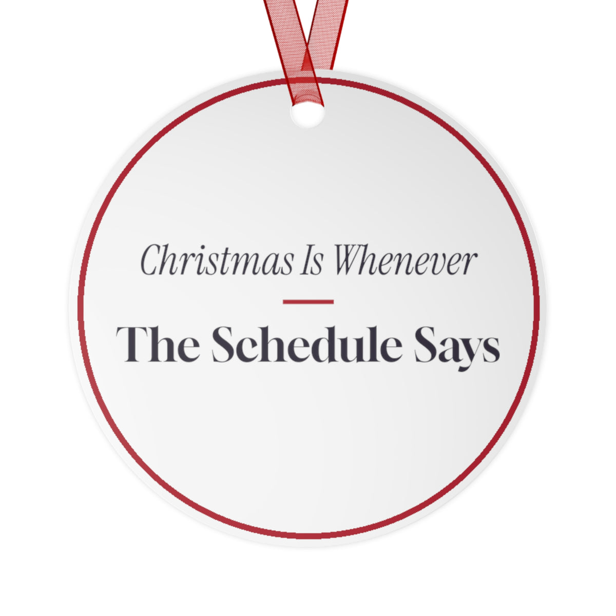 Funny Christmas Ornament For Nurses Christmas Is Whenever
