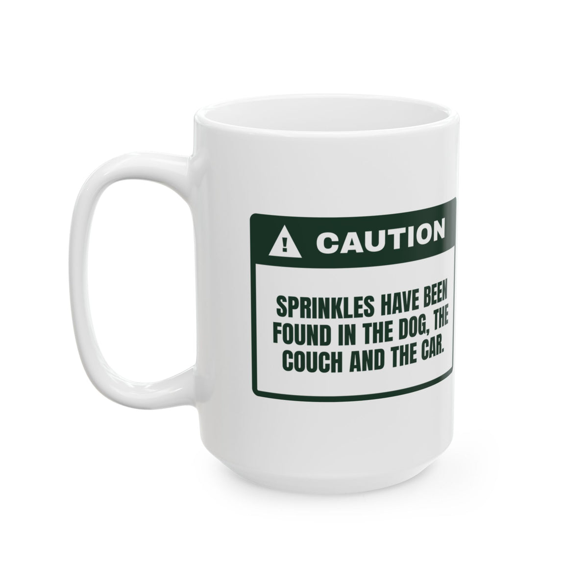Funny Christmas Coffee Mug Sprinkles Everywhere Even The Car For Bakers