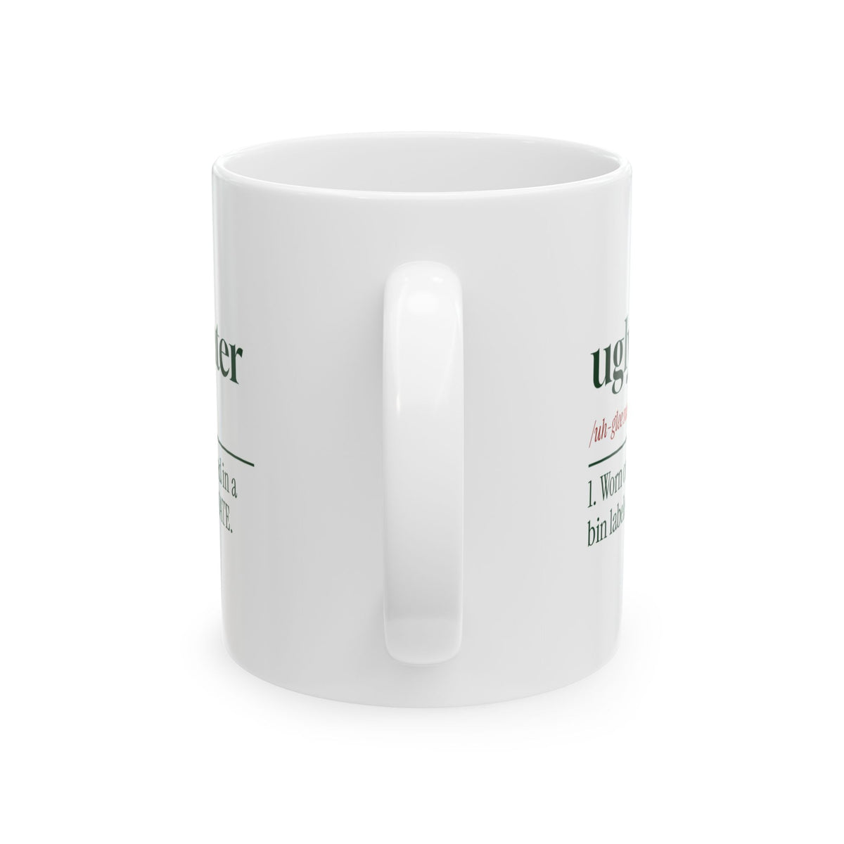 Funny Christmas Coffee Mug Ugly Sweater Definition Do Not Donate