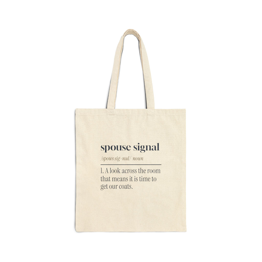 Funny Christmas In Laws Tote Bag Spouse Signal Definition