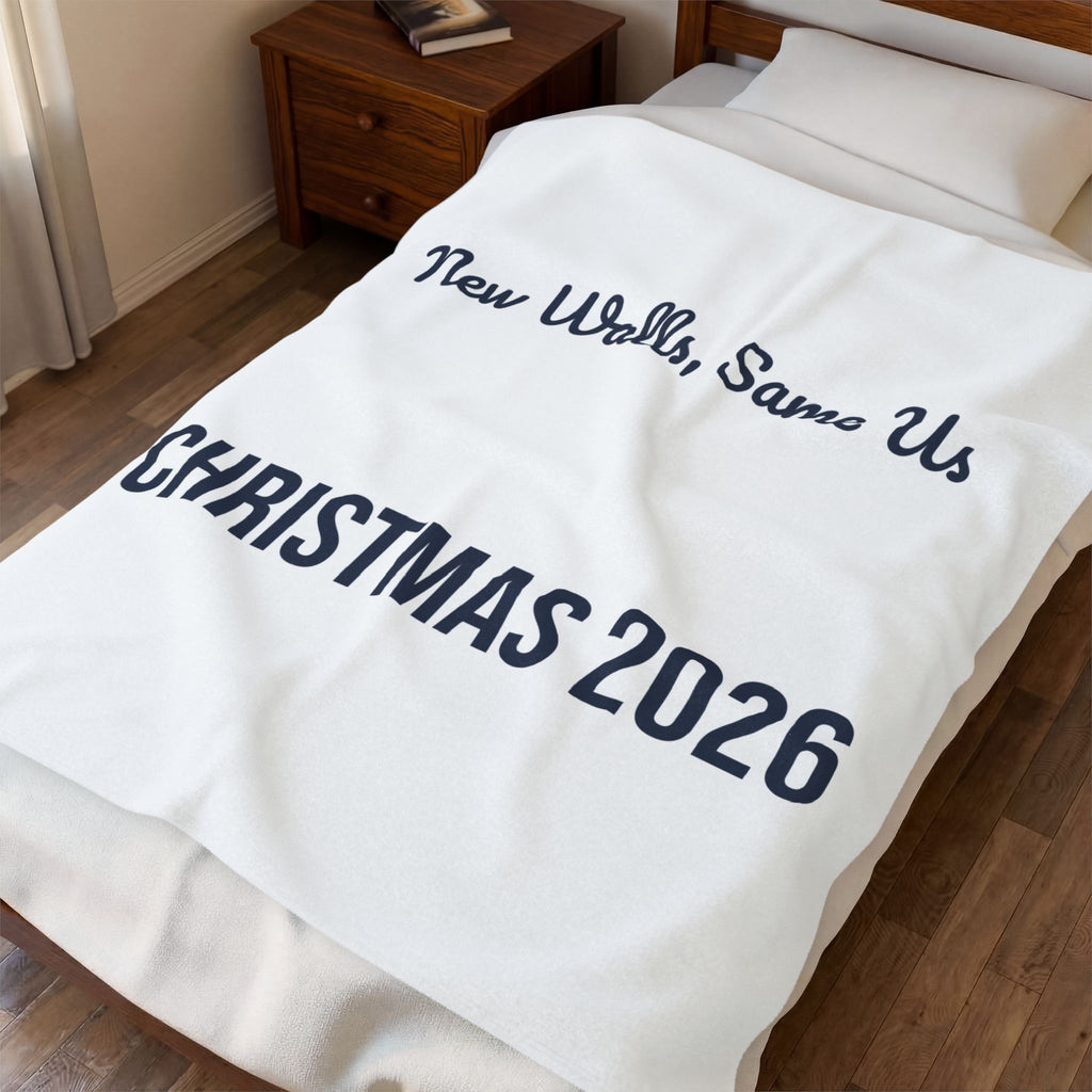 New Home Christmas Throw Blanket New Walls Same Us 2026