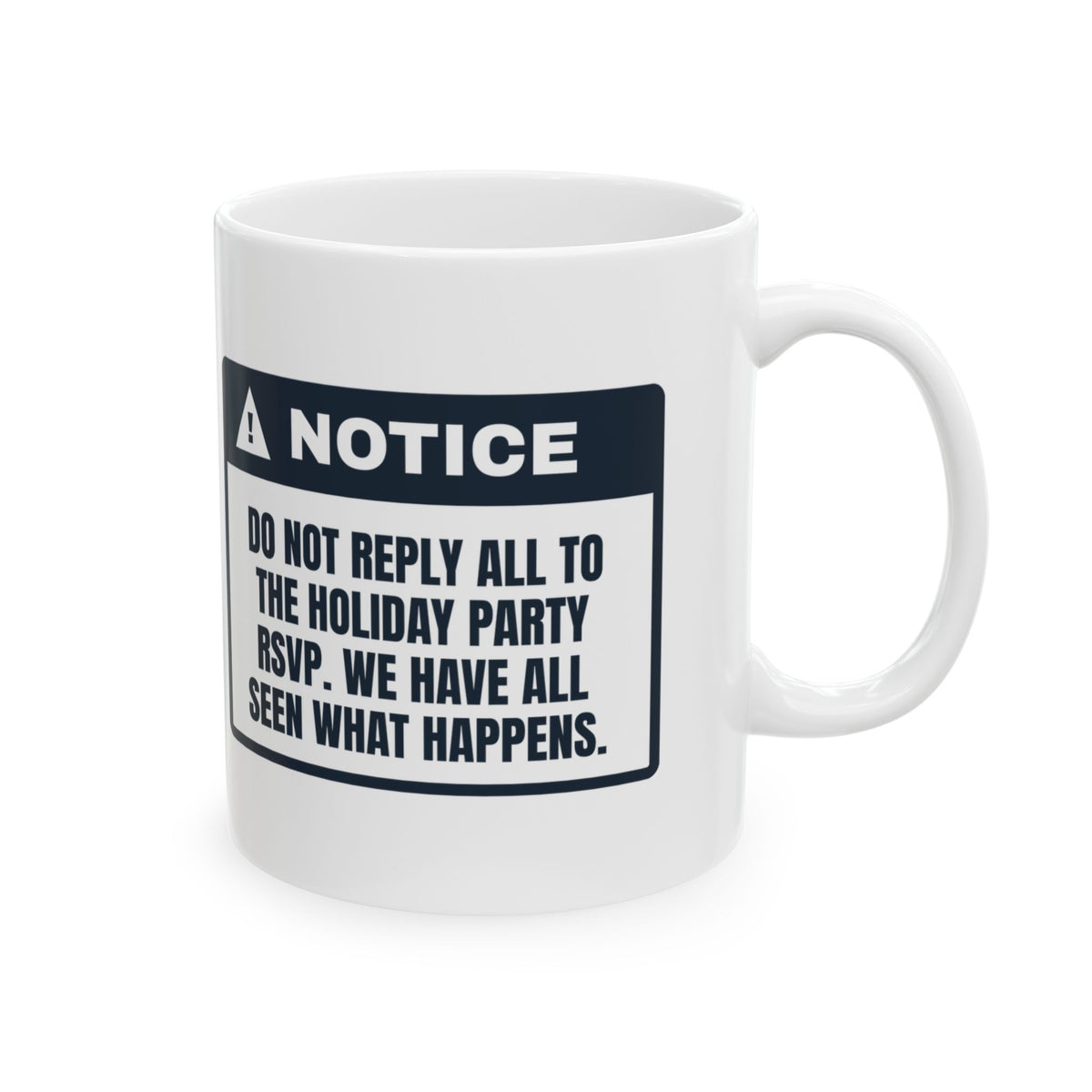 Funny Christmas Coworker Coffee Mug Do Not Reply All To The Party Email