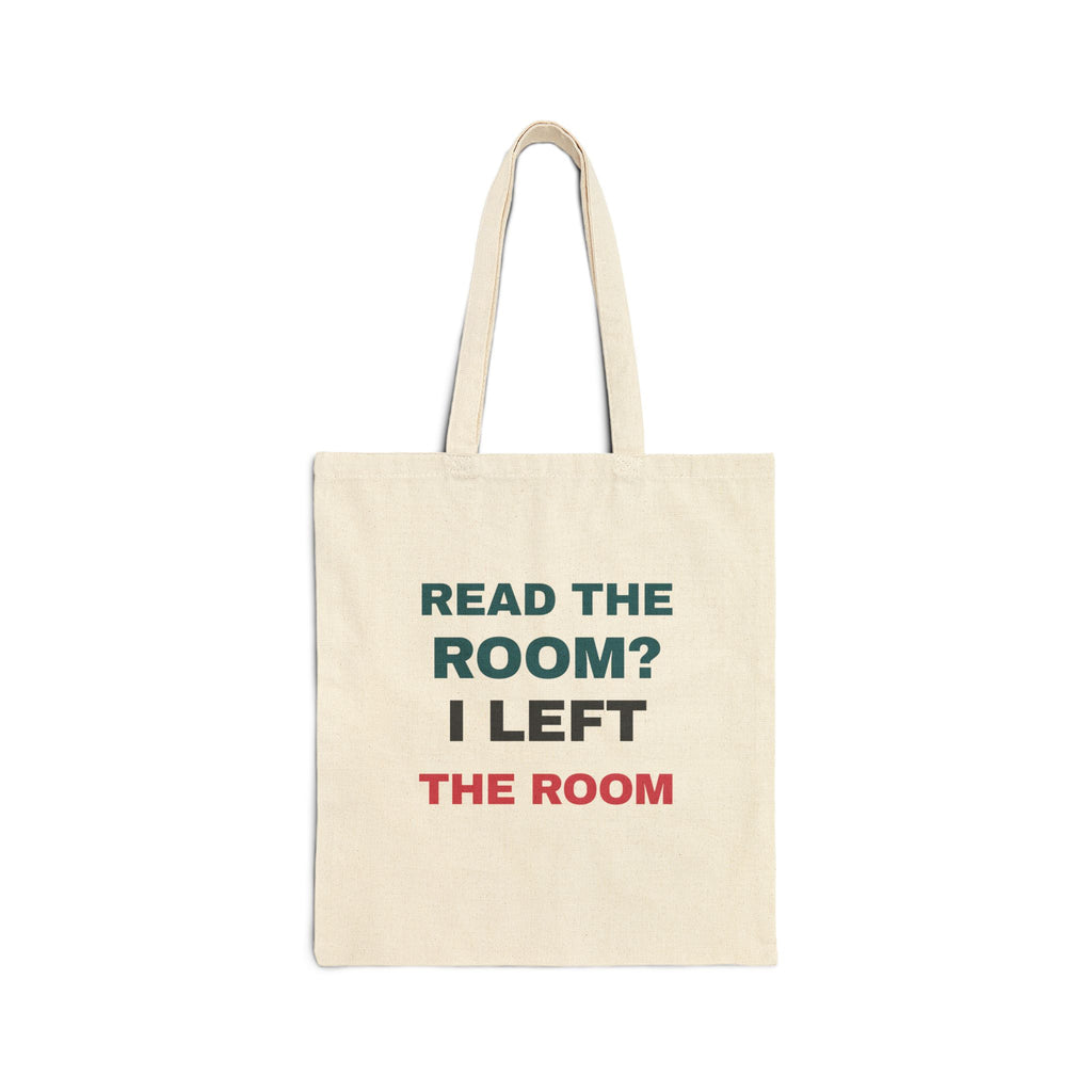 Funny Introvert Tote Bag Read The Room I Left The Room