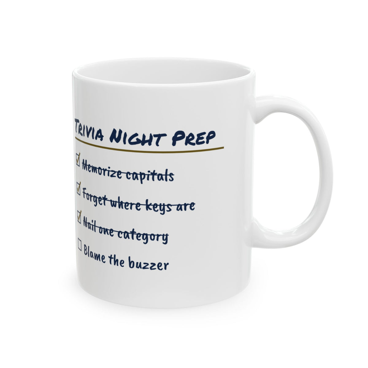 Trivia Night Prep Coffee Mug For Trivia Lovers