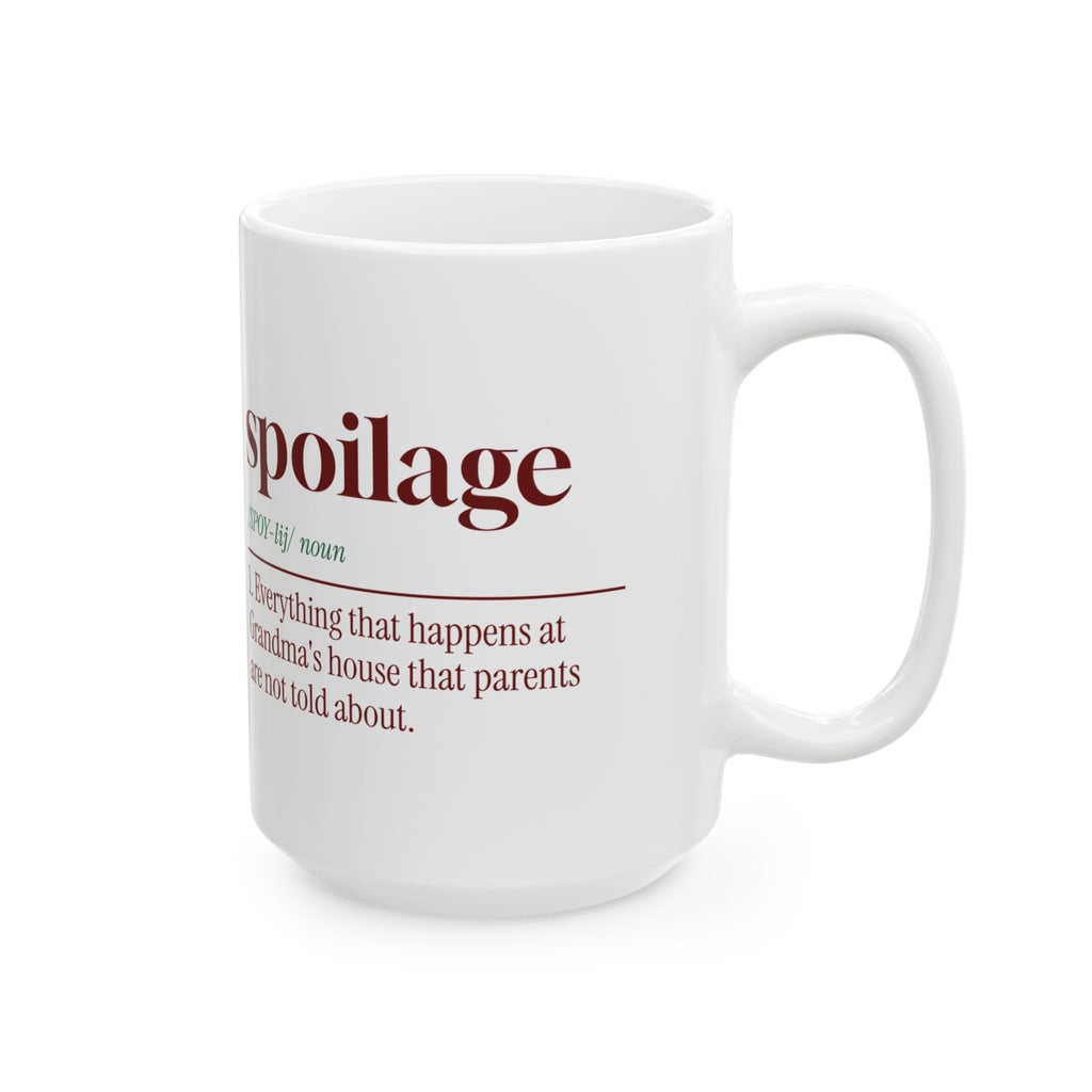 Funny Christmas Grandma Coffee Mug Spoilage Dictionary Definition