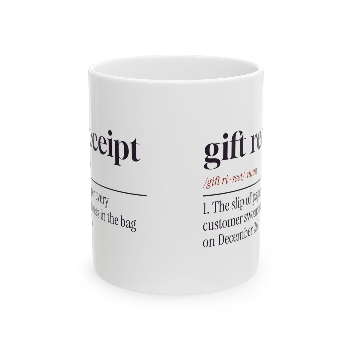 Funny Christmas Retail Coffee Mug It Was In The Bag Definition