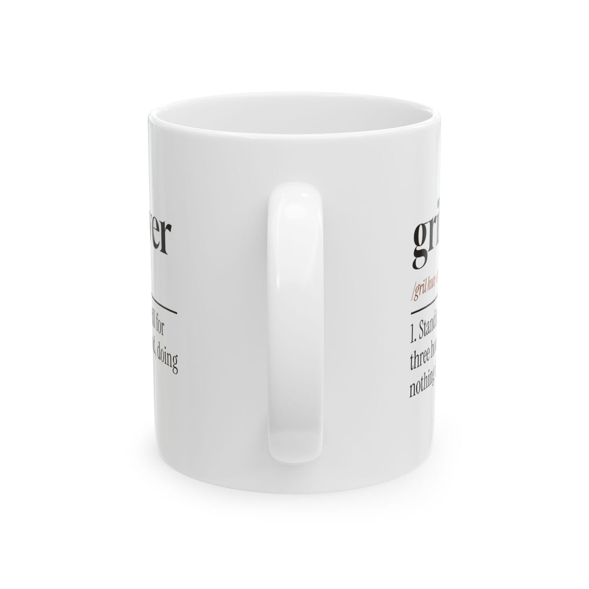 Funny BBQ Mug Grill Hover Dictionary Definition For Grill Lovers