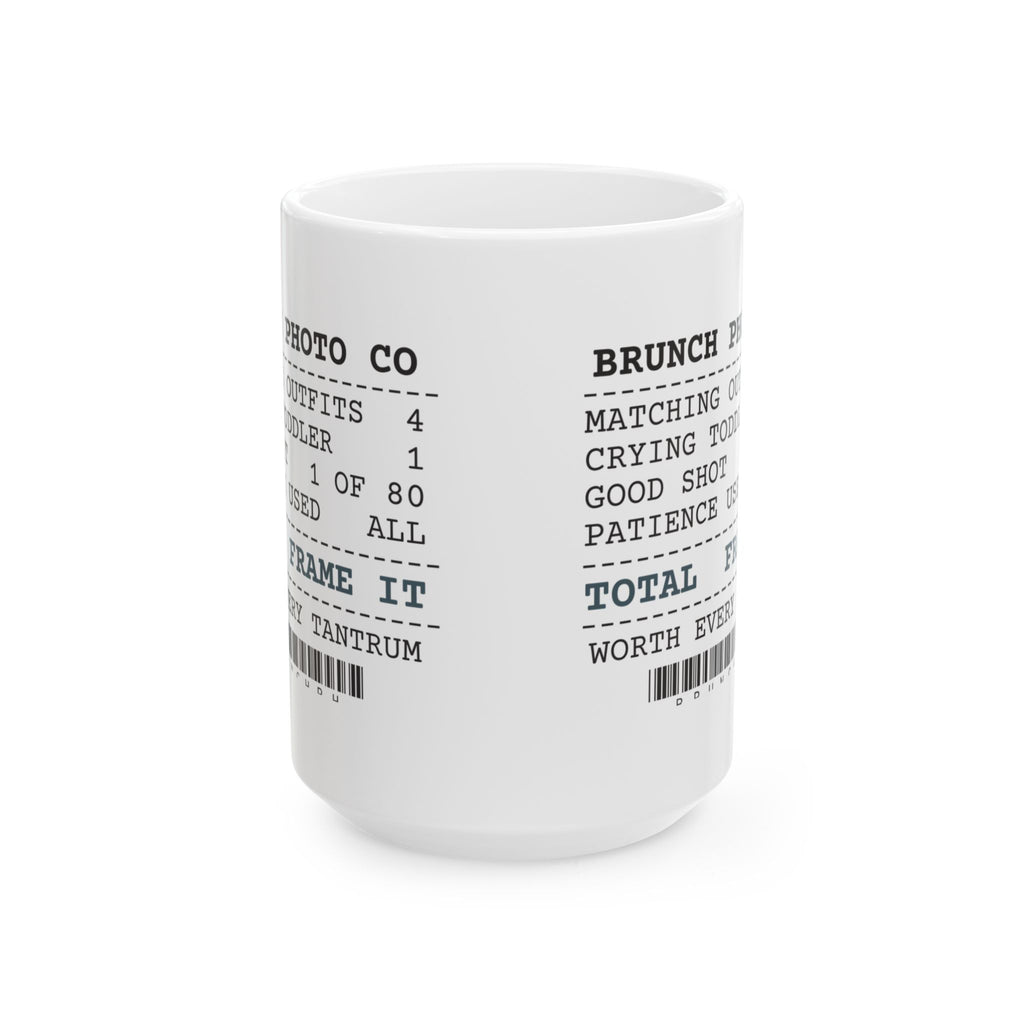 Funny Brunch Coffee Mug Family Photo Receipt For Parents