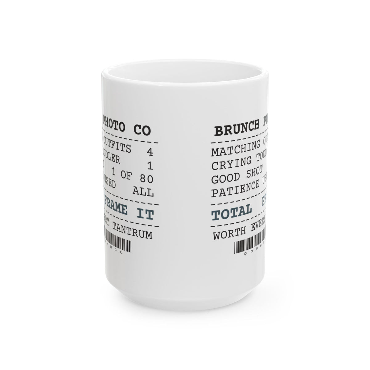 Funny Brunch Coffee Mug Family Photo Receipt For Parents