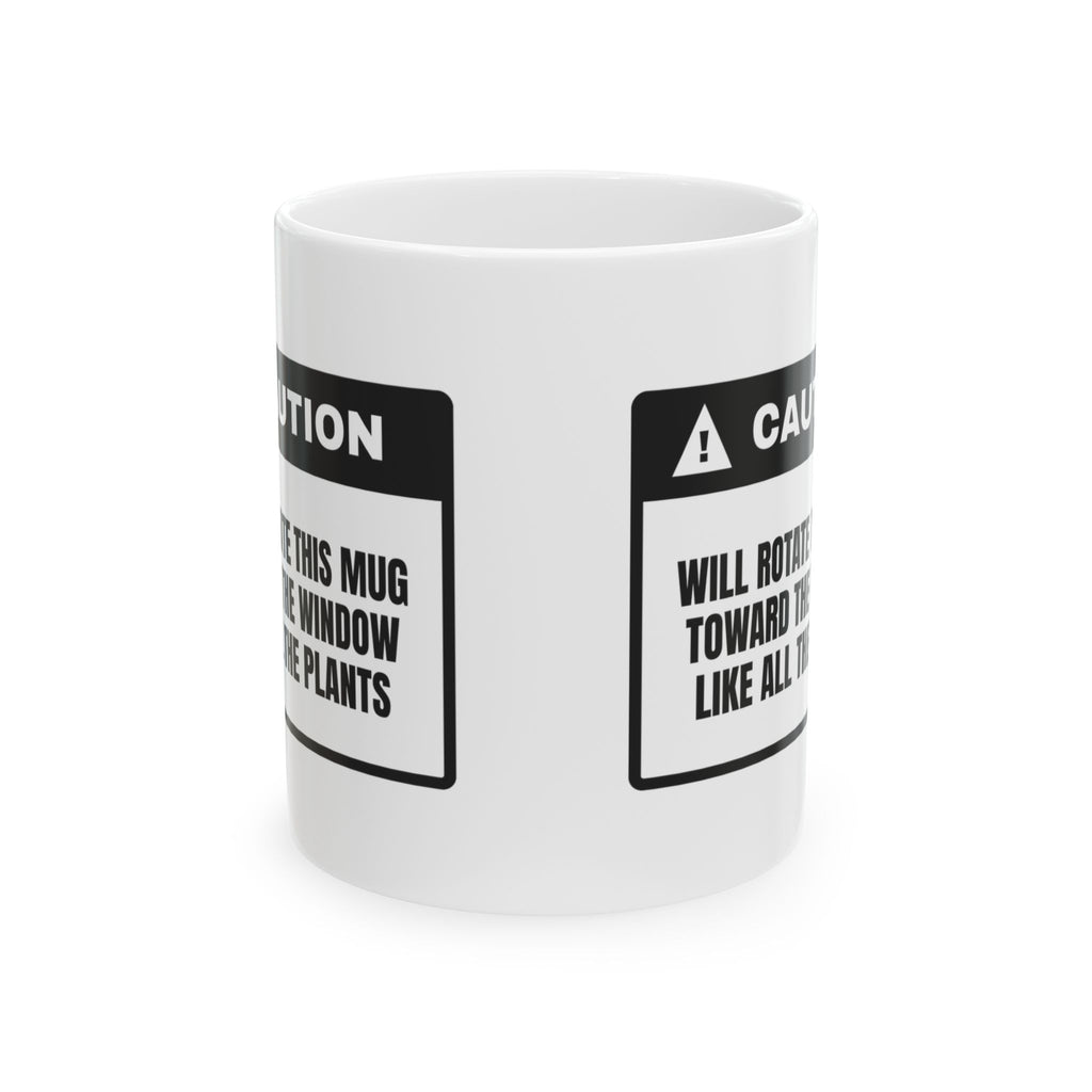 Plant Coffee Mug Will Rotate Toward The Window