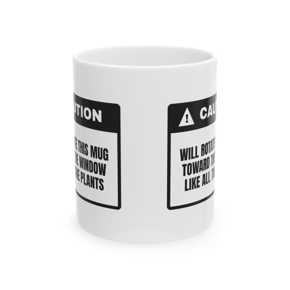 Plant Coffee Mug Will Rotate Toward The Window