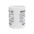 Funny True Crime Lover Mug Weekend In Receipt