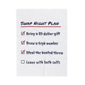Funny White Elephant Throw Blanket Swap Night Plan Checklist
