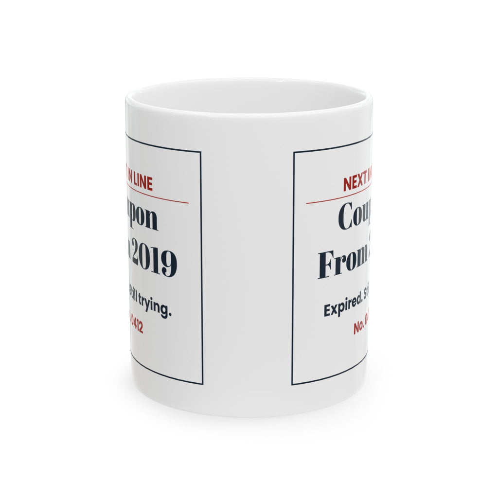 Funny Retail Worker Christmas Coffee Mug Coupon From 2019 Ticket