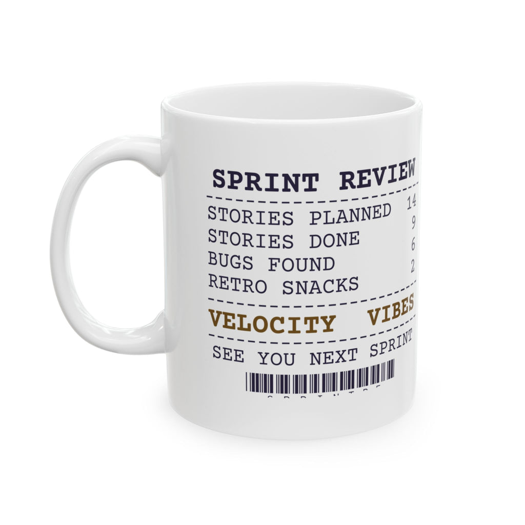 Funny Project Manager Coffee Mug Sprint Review Receipt
