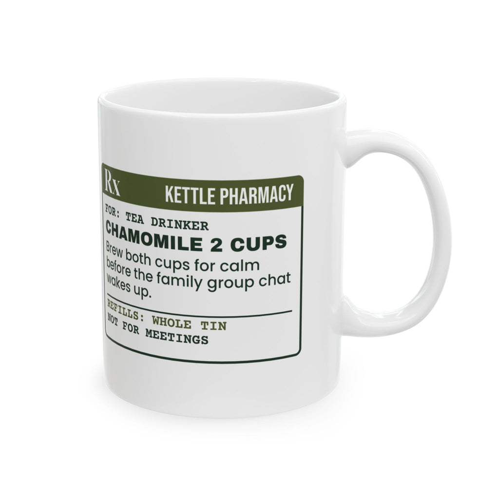 Funny Tea Lover Coffee Mug Chamomile 2 Cups Prescription For Tea Drinkers