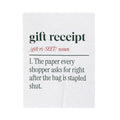 Funny Retail Christmas Throw Blanket Gift Receipt Definition For Cashiers
