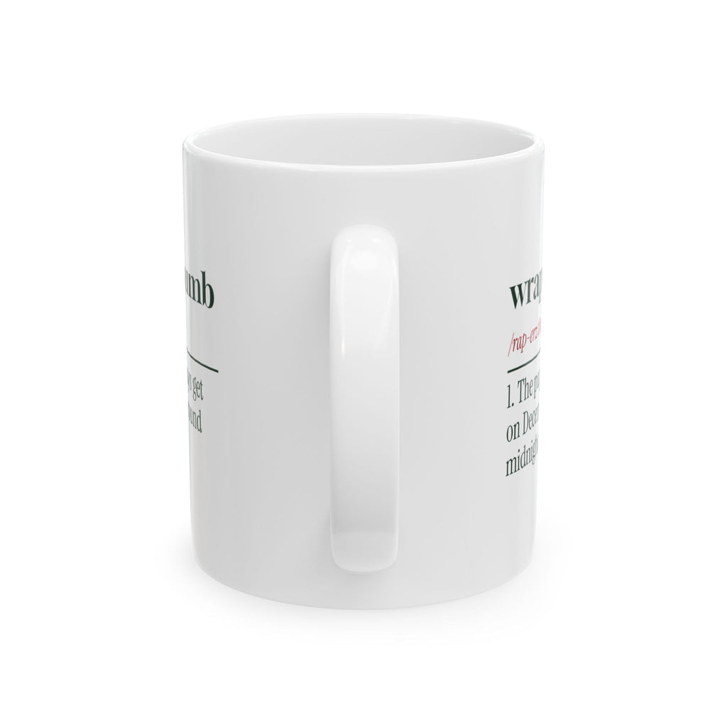 Funny Christmas Wrapping Coffee Mug Wrapper's Thumb Definition