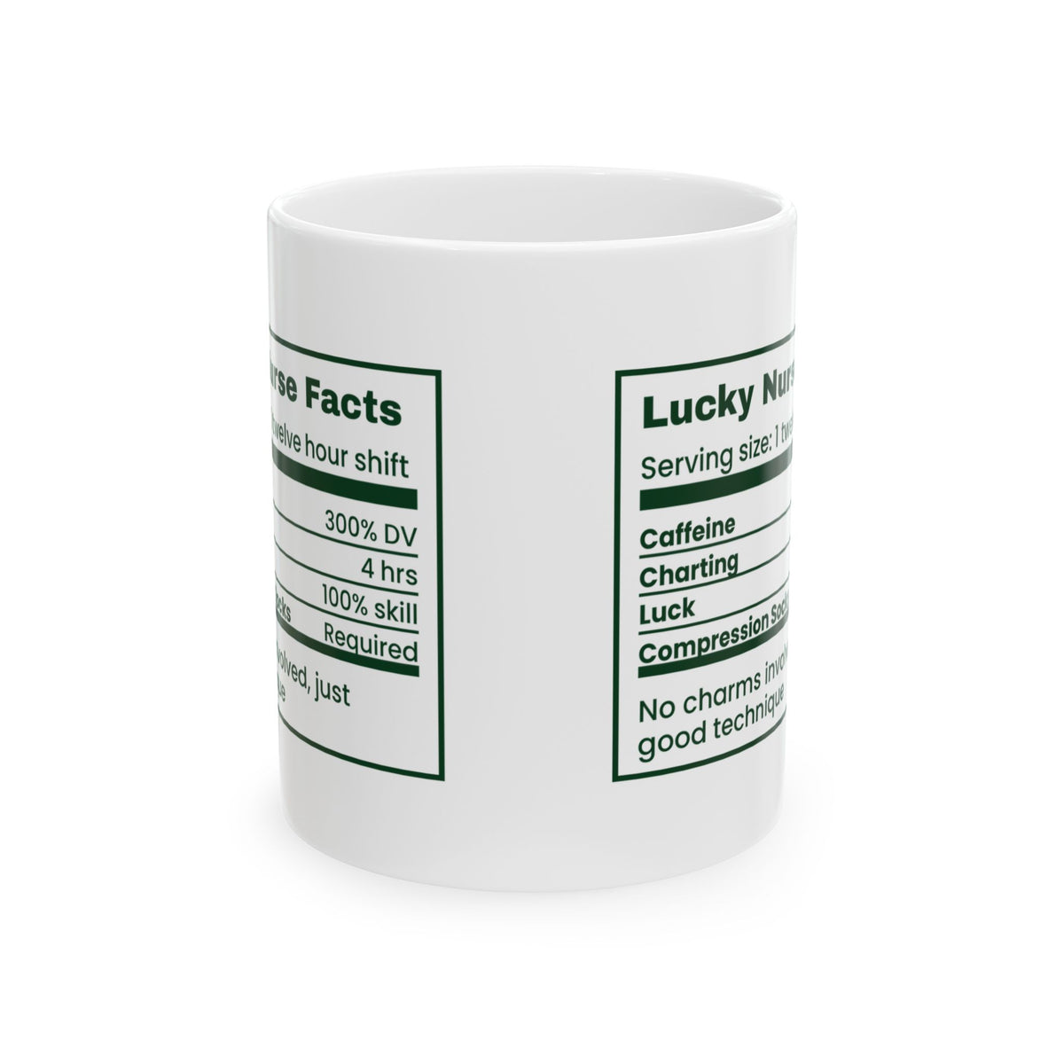 Funny Nurse Mug Lucky Nurse Nutrition Facts