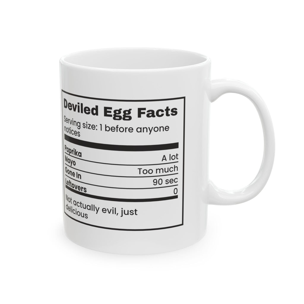 Funny Deviled Egg Coffee Mug Nutrition Facts For Brunch