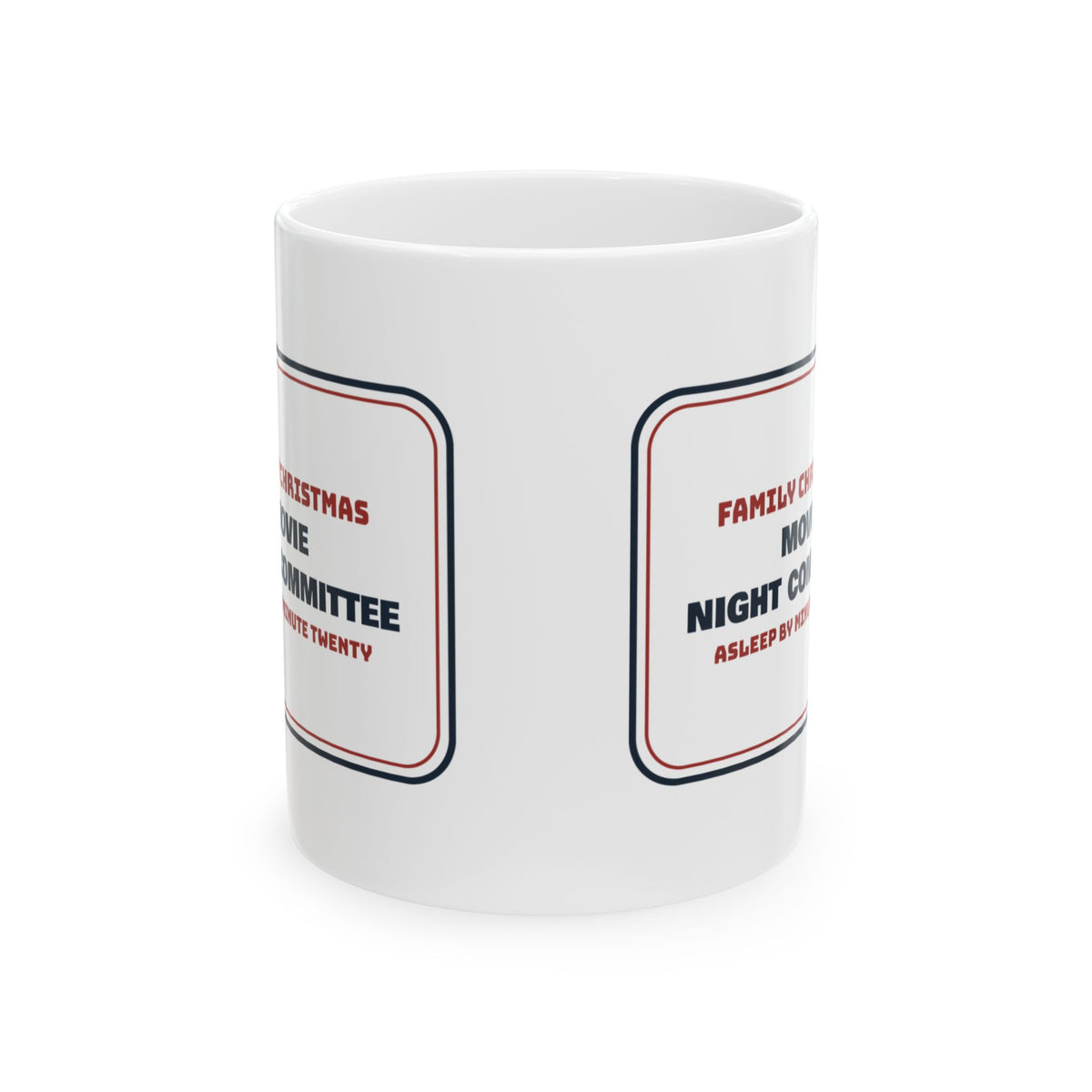 Funny Christmas Coffee Mug Movie Night Committee For Family