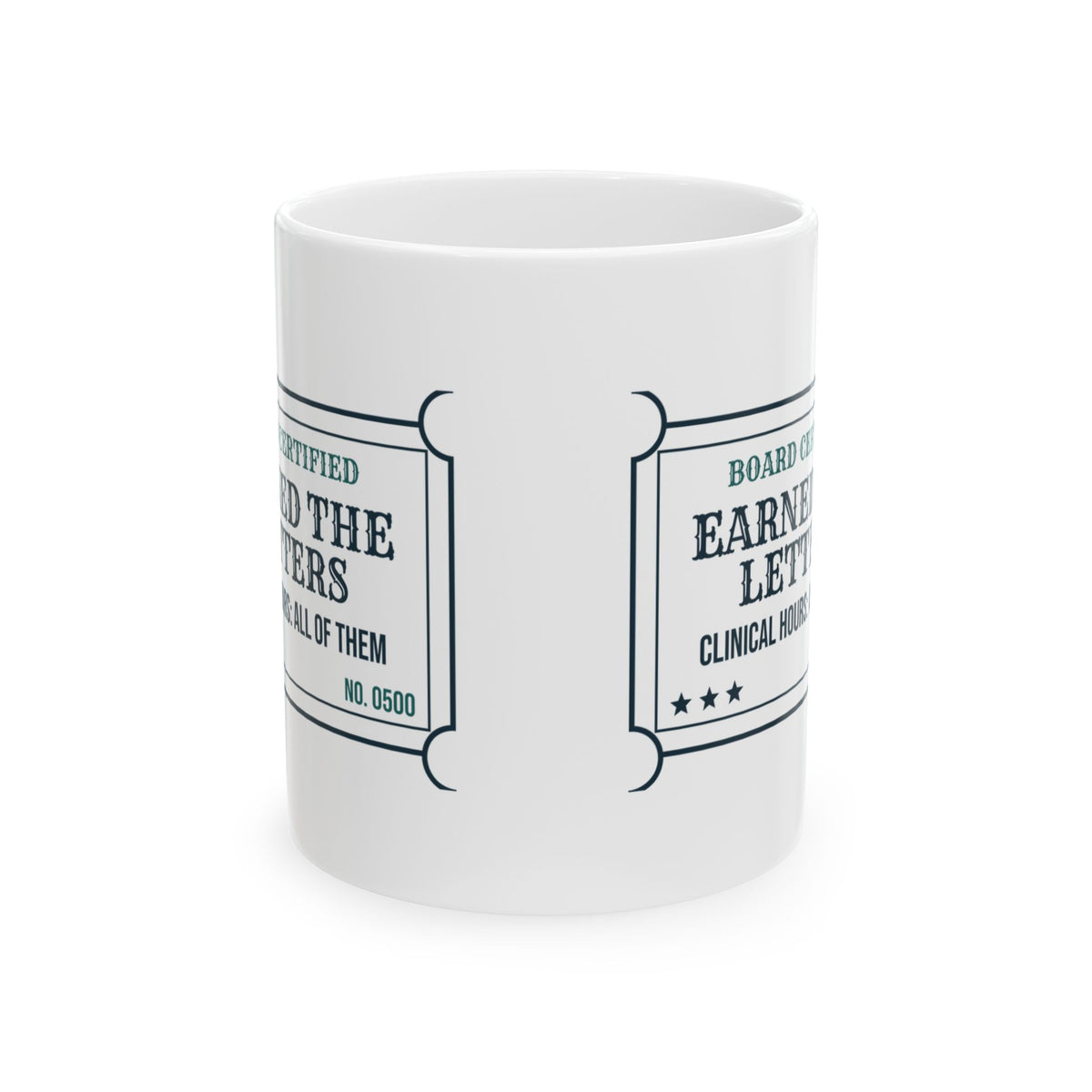 Funny Nurse Practitioner Coffee Mug Earned The Letters For New NPs
