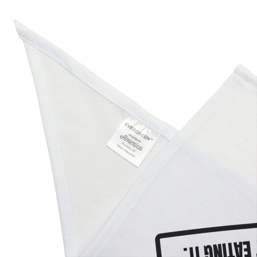 Funny Labrador Warning Label Dog Bandana Food Stare For Dog Owners