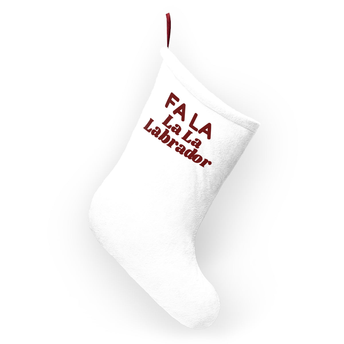 Funny Dog Christmas Stocking Fa La La La Labrador For Lab Owners