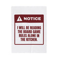 Funny Christmas Throw Blanket Reading The Game Rules Alone For Introverts